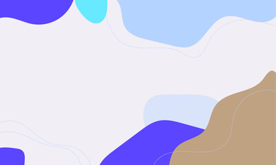 Hand drawn flat design abstract doodle background