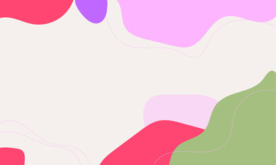 Hand drawn flat design abstract doodle background