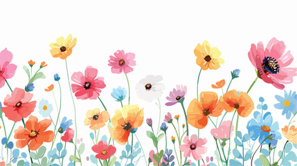 Fototapeta na wymiar Vector illustration of Beautiful flowers