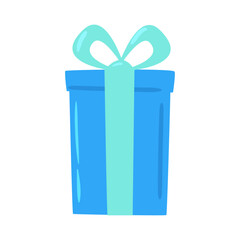 Colorful gift box illustration on white background