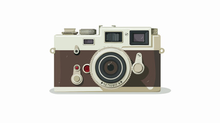 Vintage camera icon Vector flat vector isolated on white