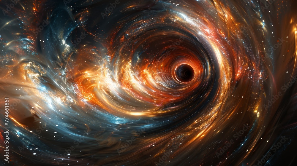Poster an abstract screen pulsating with the rhythm of cosmic energy