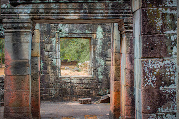 Naklejka premium The Buddhist brick monastery of Banteay Kdei in Siem Reap, Cambodia