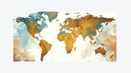 World map textures and backgrounds flat vector 