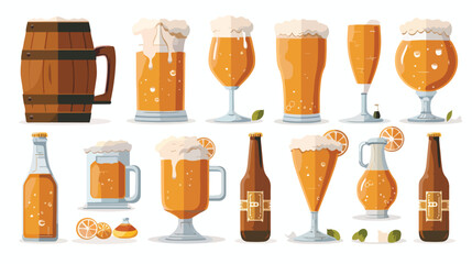 Beer and brewery icon vector illustration graphic des