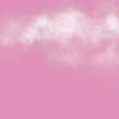 pink background with clouds