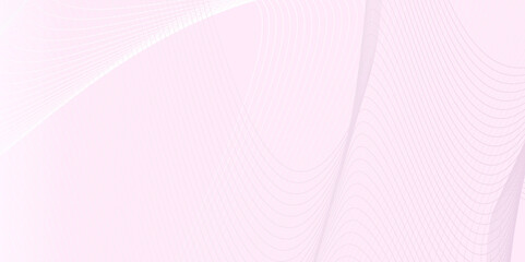 Abstract and dynamic colorful blend wave lines, Minimal and seamless curve wavy pink flowing wave lines, frequency sound wave lines and technology geometric abstract background.	 - obrazy, fototapety, plakaty