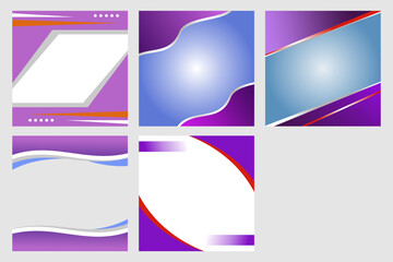 This is a purple abstract background bundle suitable for use as background for banners, flyers, posters, advertisements, presentations, social media content and others.