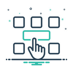 Mix icon for selected