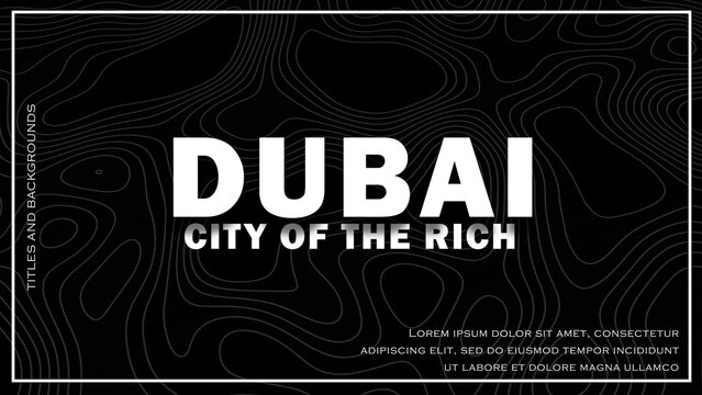 Modern Boss Baller Black and White Text Title Intro