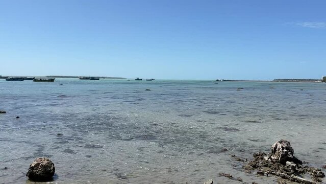 Sri lanka jaffna ocean beach HD video