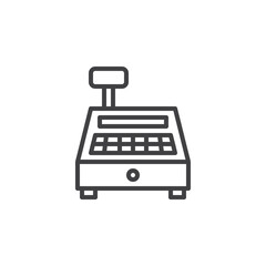 Cash Register line icon