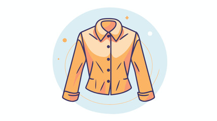 Blouse icon line element. illustration of blouse icon