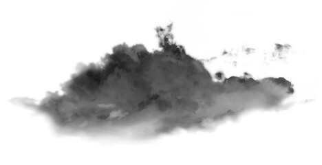 Clouds, Cloud Backgrounds, Clouds set isolated on black background. White cloudiness, mist or smog background.