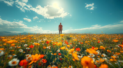 A wonderful blooming meadow.