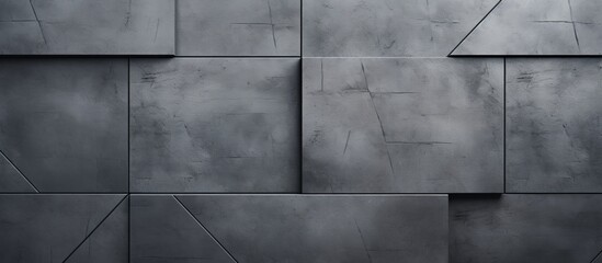 Detailed view of a metallic wall surface against a dark black background, showcasing its texture and industrial feel