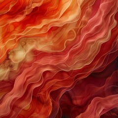 abstract luxury fluid art swirling red and orange color alcohol ink wave wallpaper