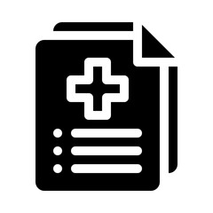 Fototapeta premium document glyph icon