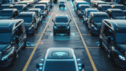 Obraz premium Autonomous Car Leading the Way in Smart Vehicle Technology