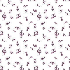 musical notes pattern