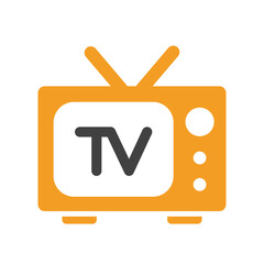 television icon design vector template