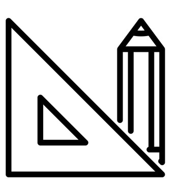recommend clip art: triangle ruler and pencil