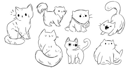 cute cat illustration