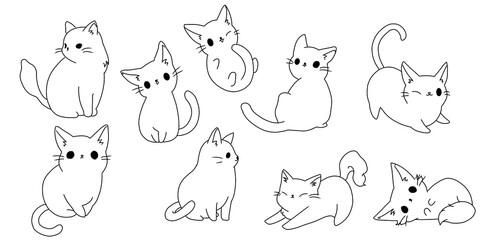 cute cat illustration
