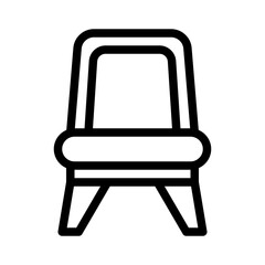 chair line icon