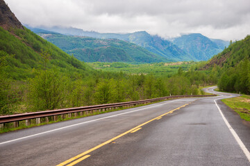Road Through Mount St. Helens, Stratovolcano in Skamania County, Washington State