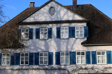Historisches Bauwerk auf der Insel Reichenau im Bodensee	