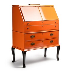 Secretary desk orange