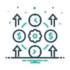 Mix icon for production efficiency