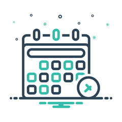 Mix icon for schedule