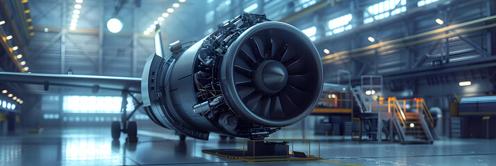 Part of an aircraft Aircraft engine Huge propeller, - obrazy, fototapety, plakaty