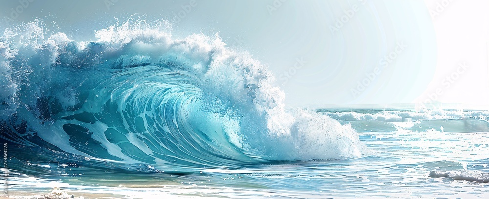 Poster wave of the month riding the crest of the wave in august generative ai