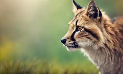 Fototapeta premium Close-up of animals in nature with a blurred background
