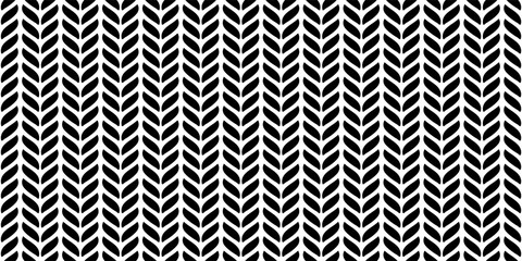 black white wheat seamless pattern
