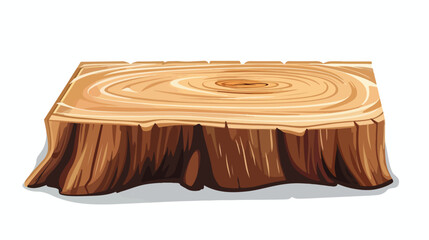 Wood friction on Smooth Surface flat vector - obrazy, fototapety, plakaty