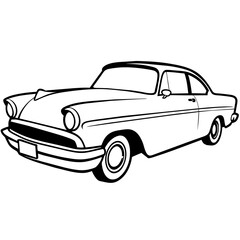 Obraz premium car isolated on white