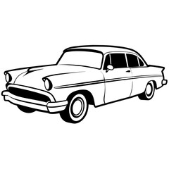 car isolated on white