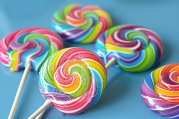 Fototapeta na wymiar DIY lollipop making at home family activity