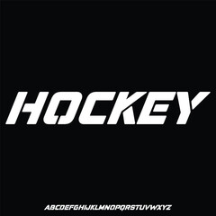 hockey varsity font vector typeset