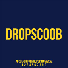 modern and elegant alphabet font vector