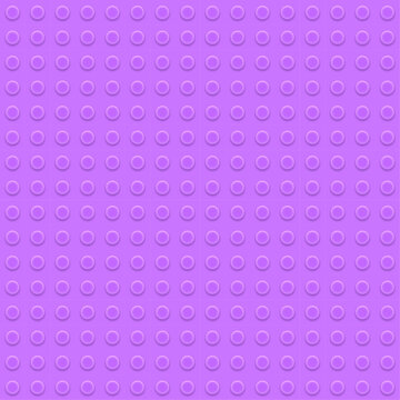 Purple plastic constructor seamless pattern. Vector