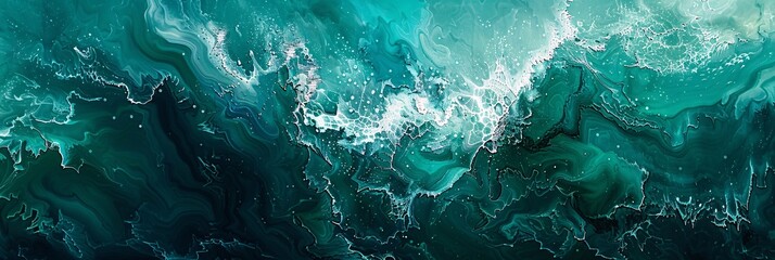 Ocean Waves in Motion A Monthly Event Celebration Generative AI