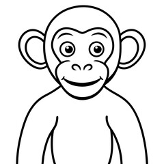 monkey art with vector