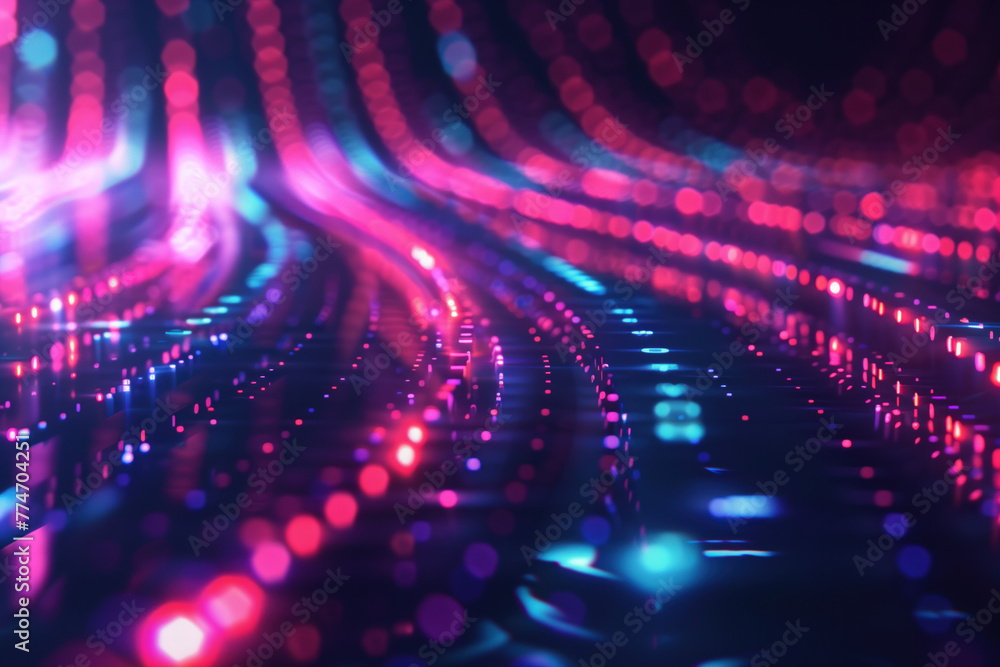 Poster abstract futuristic background with lights. a slide background for showcasing digital and creative c