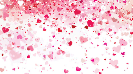 Fototapeta na wymiar Miracle Background with Confetti of Hearts Glitter Pa