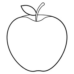 red apple isolated on white